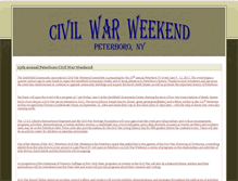 Tablet Screenshot of civilwarweekend.sca-peterboro.org